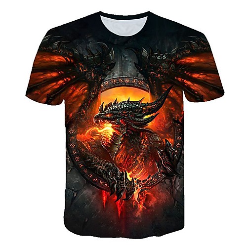 

Men's Daily T-shirt - 3D Print Red