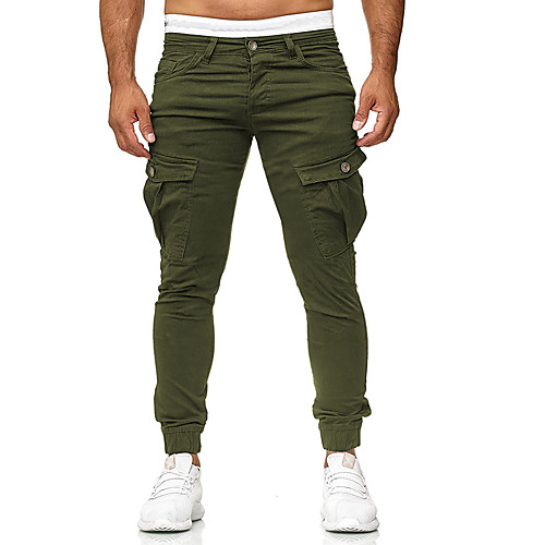 

Men's Basic Chinos Pants - Solid Colored Black Green Dark Gray US34 / UK34 / EU42 US36 / UK36 / EU44 US38 / UK38 / EU46