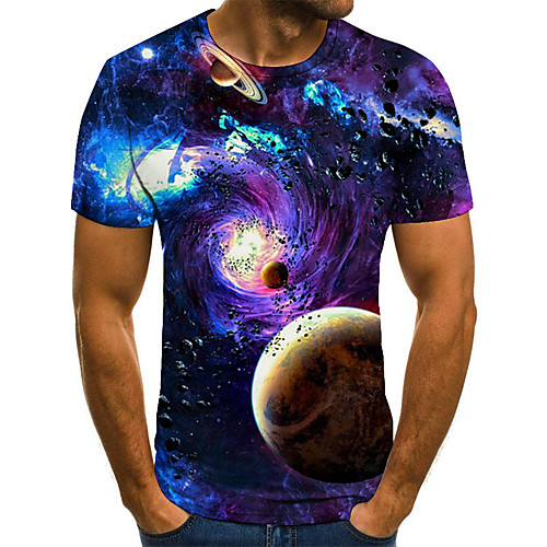 

Men's Daily Basic T-shirt - 3D Purple