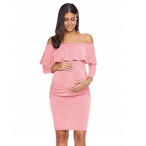 

Women's Sheath Dress Knee Length Dress - Sleeveless Solid Color Summer Formal 2020 Black Blushing Pink S M L XL
