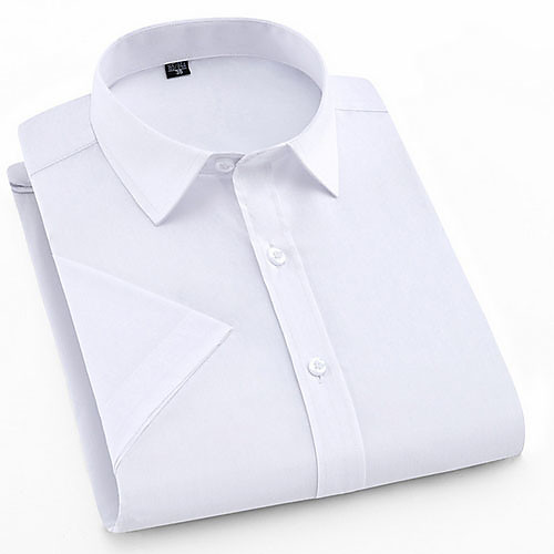 

Men's Solid Colored Shirt Daily White