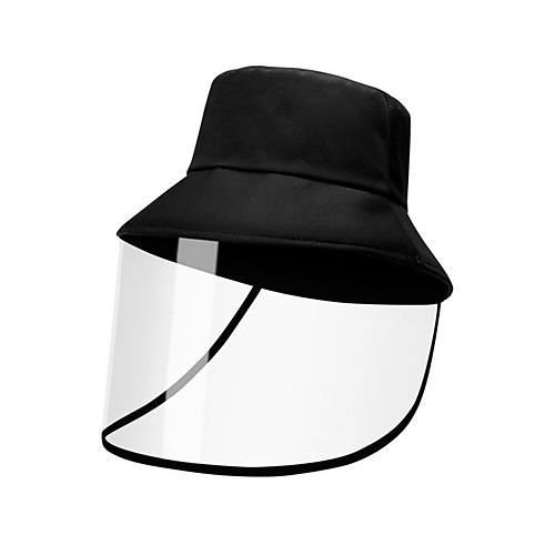 

Protection Bucket Hat Helmet anti-wind and anti-dust Protection Cap pink Black