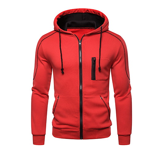 

Men's Basic Hoodie - Solid Colored Red US34 / UK34 / EU42