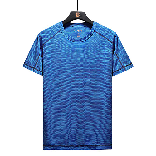 

Men's Solid Colored T-shirt Basic Daily Orange / Royal Blue / Dark Gray / Light Green / Navy Blue