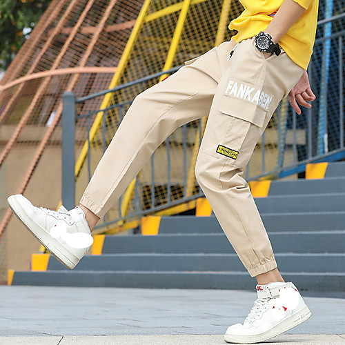 

Men's Sporty / Basic Chinos Pants - Solid Colored / Patterned Khaki Black Gray US32 / UK32 / EU40 US34 / UK34 / EU42 US36 / UK36 / EU44
