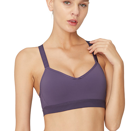 

Women's Bra Top Open Back Removable Pad Fashion Purple Blue Yoga Running Fitness Bra Top Top Sport Activewear Breathable Quick Dry Comfortable Freedom Stretchy