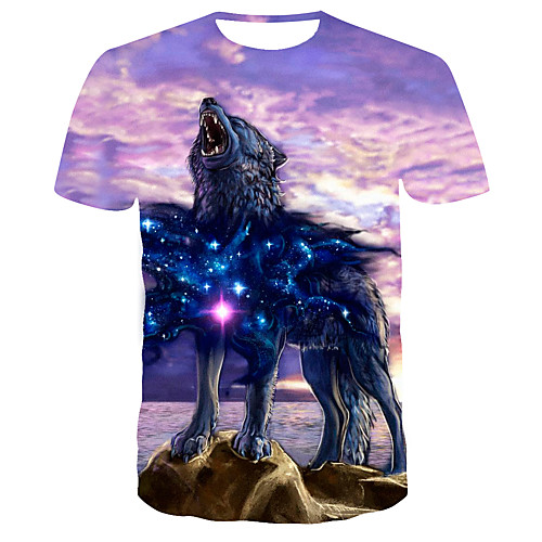 

Men's Daily T-shirt - 3D Print Purple