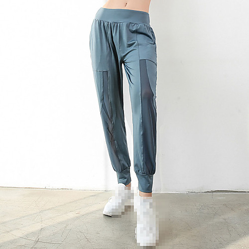 

Women's High Waist Jogger Pants Joggers Running Pants Track Pants Sports Pants Mesh Sports Bottoms Running Jogging Training Lightweight Breathable Quick Dry Solid Colored Blushing Pink Grey Black
