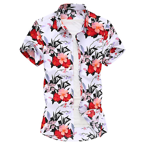 

Men's Daily Basic / Elegant Shirt - Geometric Red
