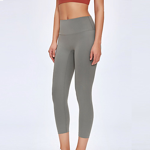 

Women's High Waist Yoga Pants Winter Leopard Dark Grey Blue Black Leopard Print Black Purple Elastane Running Fitness Gym Workout 3/4 Capri Pants Sport Activewear Breathable Moisture Wicking Butt