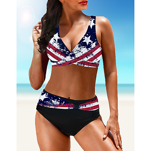 

Women's Rainbow Tankini Swimwear Swimsuit - National Flag M L XL Rainbow