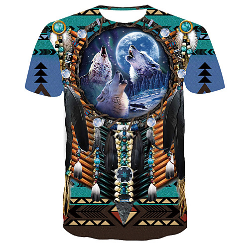 

Men's Daily T-shirt - 3D Print Rainbow