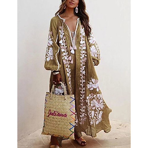 

Women's 2020 Yellow Red Dress Elegant Summer Sheath Floral S M