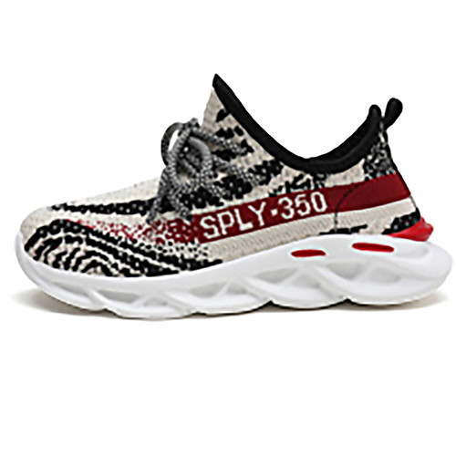 

Boys' / Girls' Comfort Elastic Fabric / Flyknit Trainers / Athletic Shoes Big Kids(7years ) Running Shoes Black / Pink / Orange Spring / Color Block