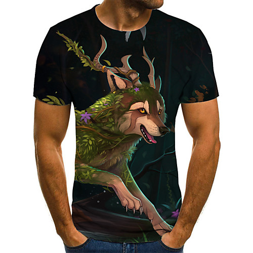 

Men's Daily T-shirt - 3D Print Green