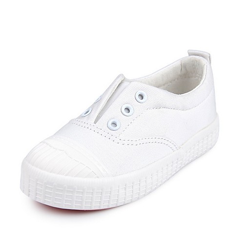 

Boys' Comfort Canvas Flats Big Kids(7years ) White / Black / Red Spring