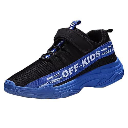

Boys' Comfort Elastic Fabric / Flyknit Trainers / Athletic Shoes Big Kids(7years ) Running Shoes White / Red / Blue Spring