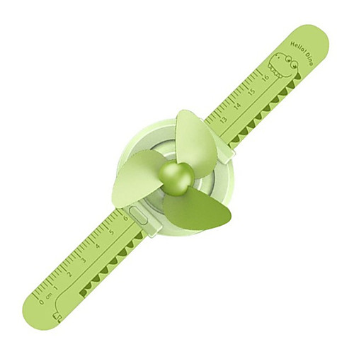 

Children USB Electric Watch Fan Toy Portable Mini Cartoon Watch Toy Wrist Fan Multifunctional Ruler Kids Summer Cooler Fans Toys