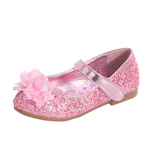 

Girls' Comfort / Flower Girl Shoes PU Flats Toddler(9m-4ys) / Little Kids(4-7ys) Bowknot / Pearl / Sequin Dusty Rose / Blue / Silver Spring / Fall / Party & Evening