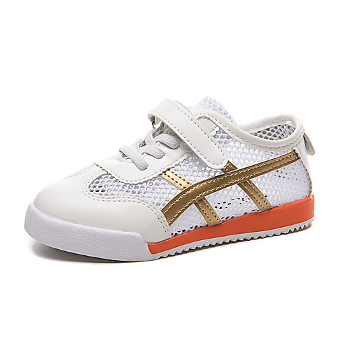 

Boys' Comfort Mesh Trainers / Athletic Shoes Little Kids(4-7ys) / Big Kids(7years ) Running Shoes / Walking Shoes Gold / Blue Summer / Fall / Color Block