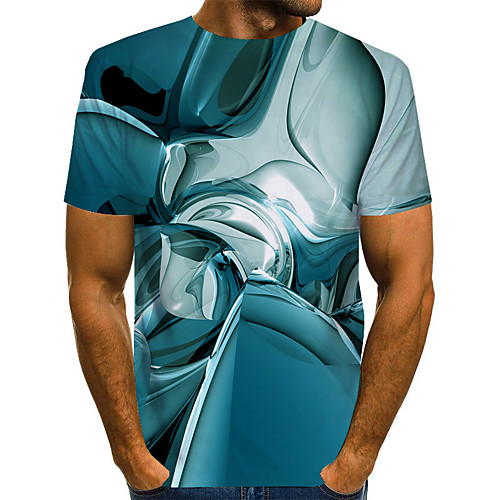 

Men's Daily Basic T-shirt - 3D Print Purple