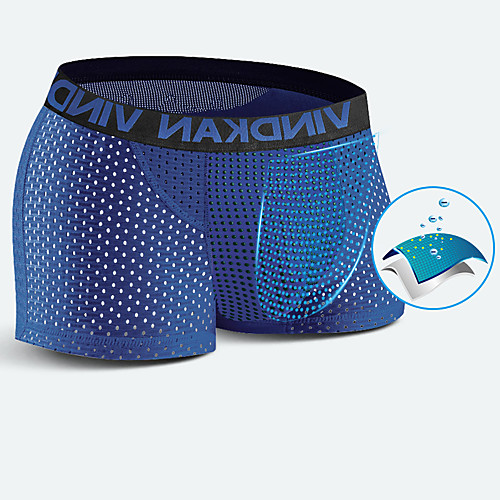

Men's Sports Underwear Sport Briefs Mesh Modal Sports Winter Boxer Briefs Trunks Bottoms Running Walking Jogging Training Breathable Quick Dry Soft Fashion Black Red Blue / Stretchy
