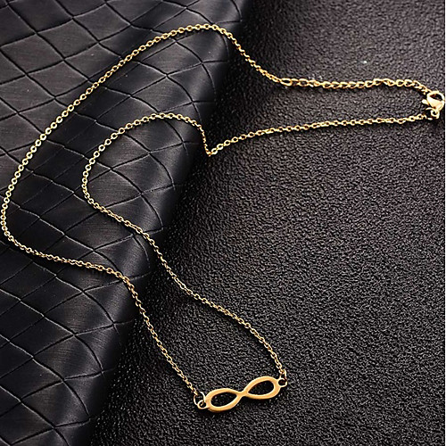 

Women's Necklace Classic Stainless Steel Yellow 46 cm Necklace Jewelry 1pc For Party Gift