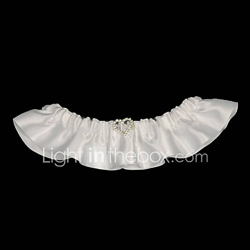 Satin With Beading Wedding Garters