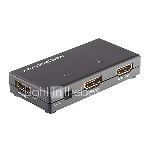 HDMI Amplifier  Splitter 1X2 Compatible HDMI 1.2 HSP0102 (SMQ052)