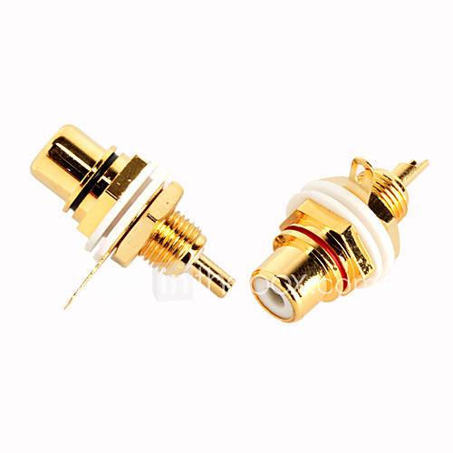 Digital Gold Plated RCA Socket made in Taiwan(SMQC057)