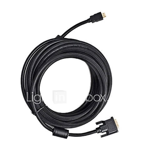 HDMI Cable Male to VGA Male 28AWG with Ferrite Core for PS3 DVD HDTV (SMQC148)
