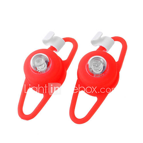 Red Light 3 Mode Tie On Bike Light Keychains (2 Keychain Set)(YT L118)