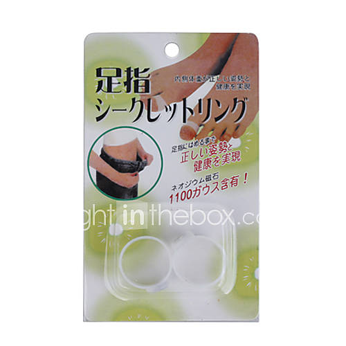 Slimming and Healthy Silicon Magnetic Toe Rings (Pair)