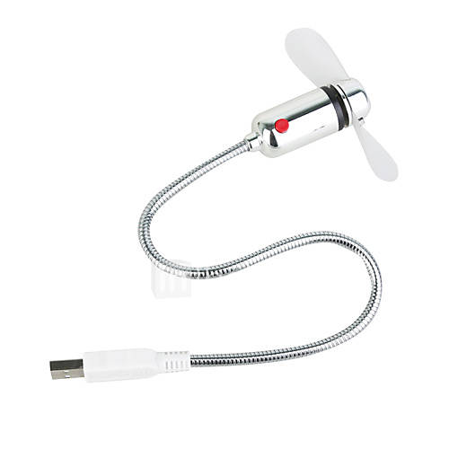 USB Flexible Arm Mini Fan with LED Light