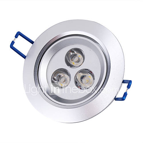 3W 220 250LM Warm White Ceiling Lamp/Down Light With LED Driver (85 265V)
