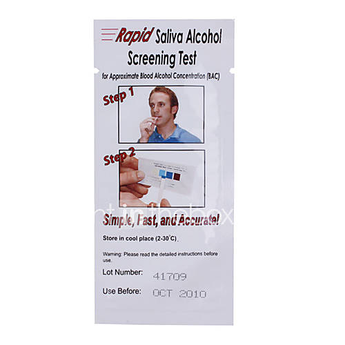 Rapid Saliva Alcohol Screening Tests Alcohol Test