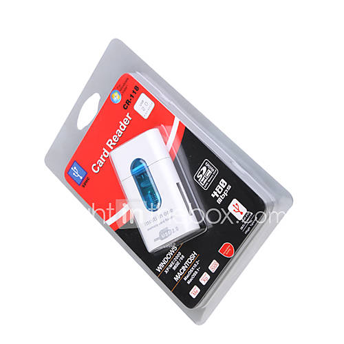 All in One Mini USB 2.0 MS/MS Pro/MS Duo/T Flash/SDHC/SD/MMC Card Reader