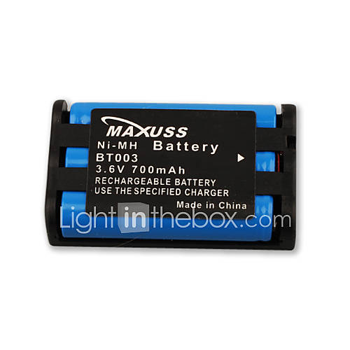 Maxuss 3.6V 700mAh Replacement Rechargeable Ni MH Battery BT 003 for Cordless Phones HBT 9273(BT003(3.6V700))