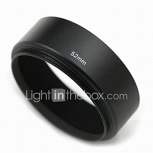 Emolux 52mm Metal Lens Hood for Canon/Nikon 50mm f1.8