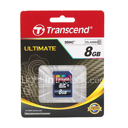 8GB Transcend SD/TF SDHC Memory Card (Class 10)