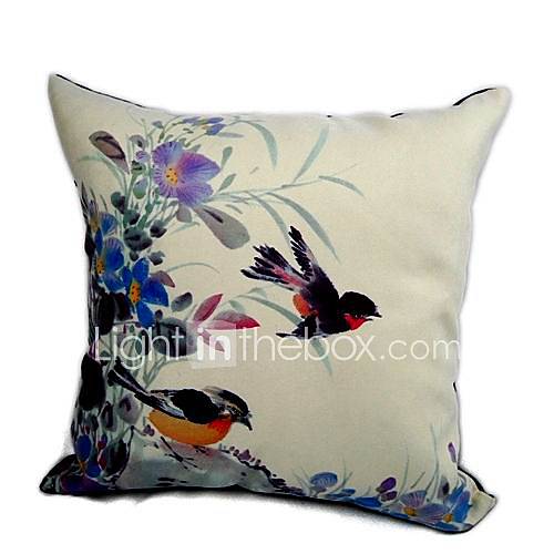 Cushion Cover   Ink Painting Bird I