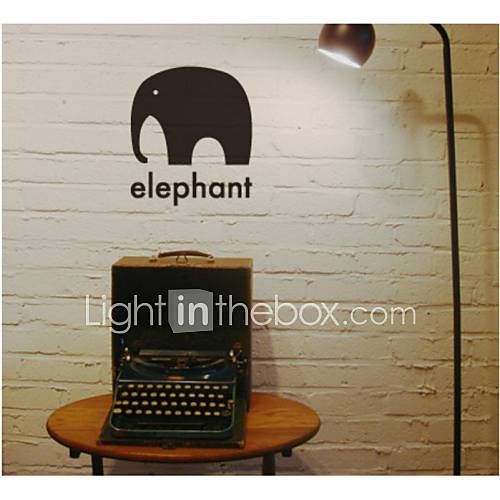 Elephant Decorative Wall Sticker(0565 1105065)