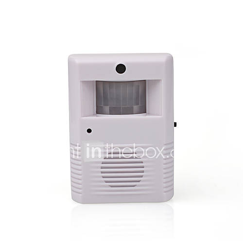 Compact Wireless Infrared Motion Detecting Door Chime with DIY Chime Sound Recorder