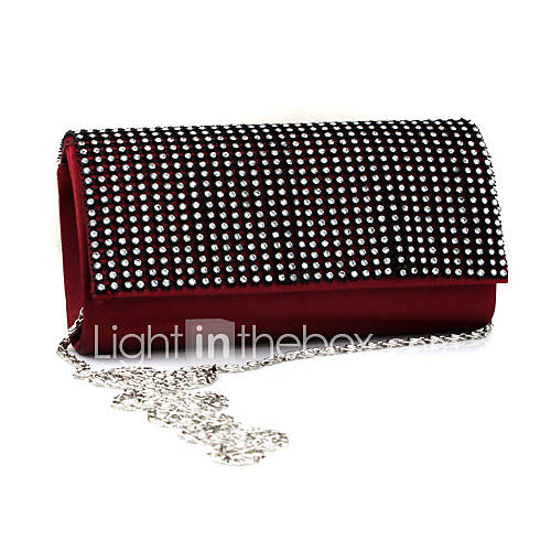 Gorgeous Satin With Shining Rhinestones Evening Handbags More Colors Available