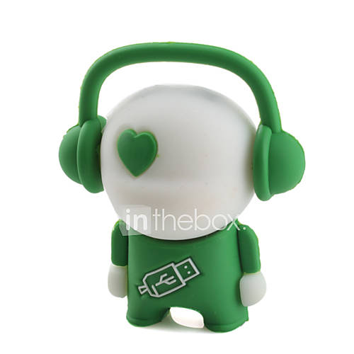 4GB DJ Music Style USB Flash Drive (Green)