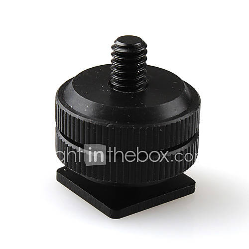 Pro Type 1/4 20 Tripod Screw to Flash Hot Shoe Adapter