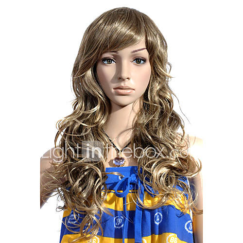 Capless Extra Long High Quality Synthetic Blonde Curly Hair Wig
