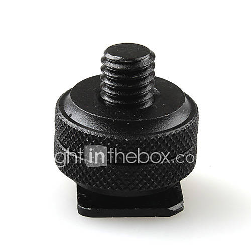 3/8 20 3/8 inch Tripod Screw to Flash Hot Shoe Adapter