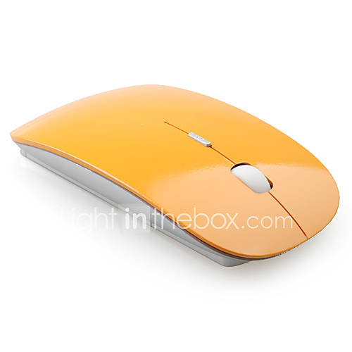 Ultra Slim USB 2.4GHz Wireless Mouse (Orange)