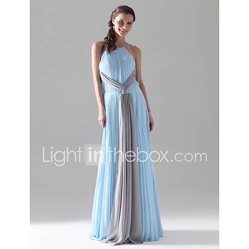 Chiffon Sheath/Column Spaghetti Straps Evening/Prom Dress inspired by Calista Flockhart at Oscar